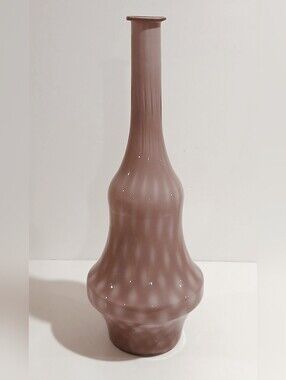 Vintage Mauve Decorative Glass Vase - Home Accents